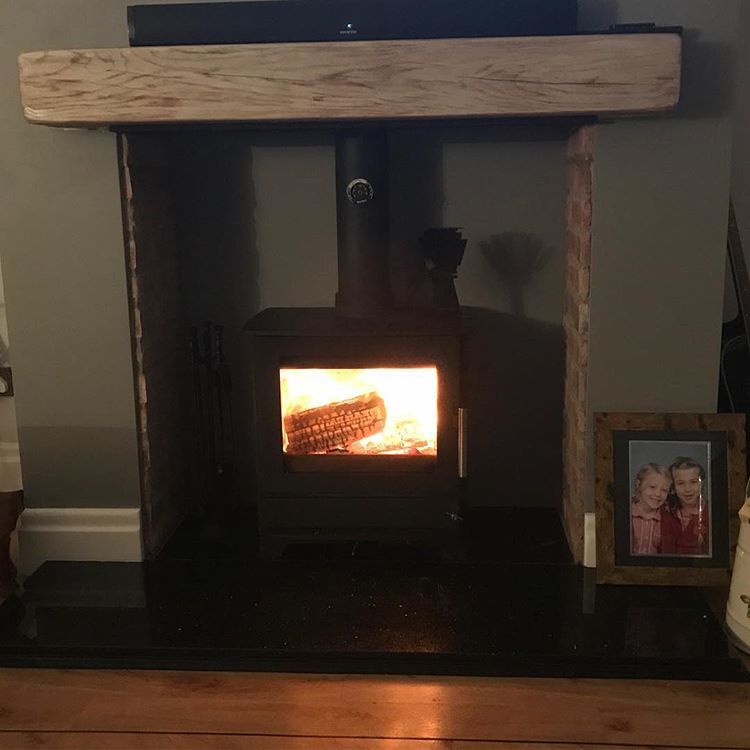 Log burner installed by Cottage Stoves Wirral