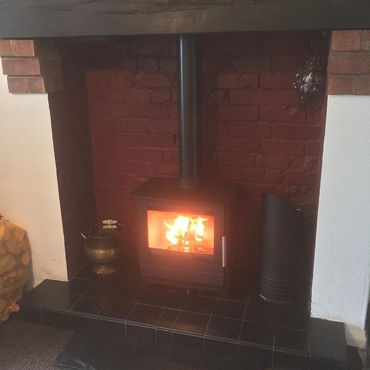 Log burner installed by Cottage Stoves Wirral